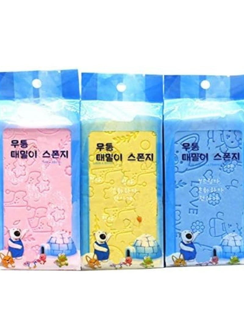 Oasisgalore 3 Pcs Ultra Soft Exfoliating Sponges, PVA Bath Sponges for Kids & Adults, Body Cleansing Supplies  - Image 5