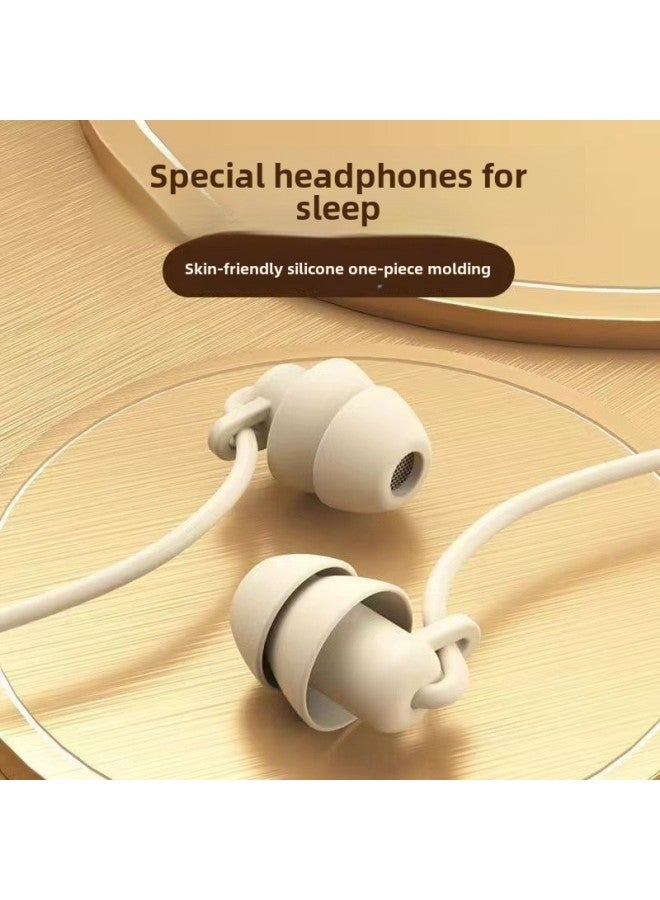 Silicone Sleep Dedicated Wired Headphones In-ear HIFI Wired Control Type-c Connection Side Sleeping Without Pressure Ear Sound-Color:3.5 Interface Double Layer Tuning Pink  - Image 1
