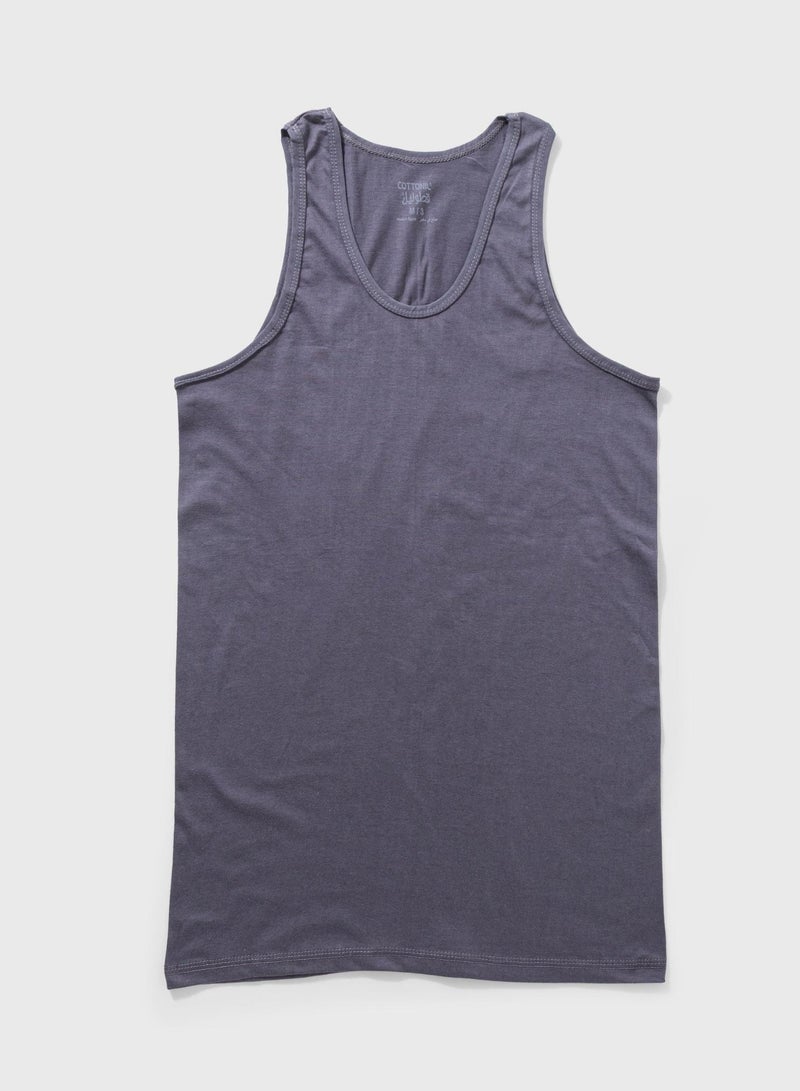 Cottonil Pack of 3 Men's 100% Cotton Sleeveless Tank Top Undershirts - Image 3