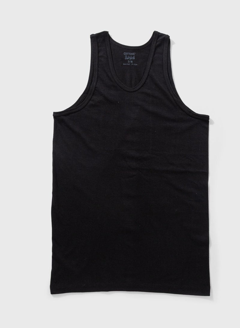 Cottonil Pack of 3 Men's 100% Cotton Sleeveless Tank Top Undershirts - Image 4