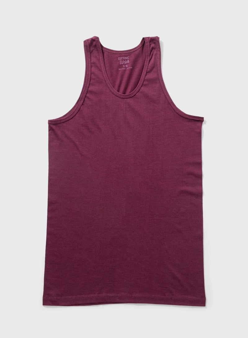 Cottonil Pack of 3 Men's 100% Cotton Sleeveless Tank Top Undershirts - Image 5