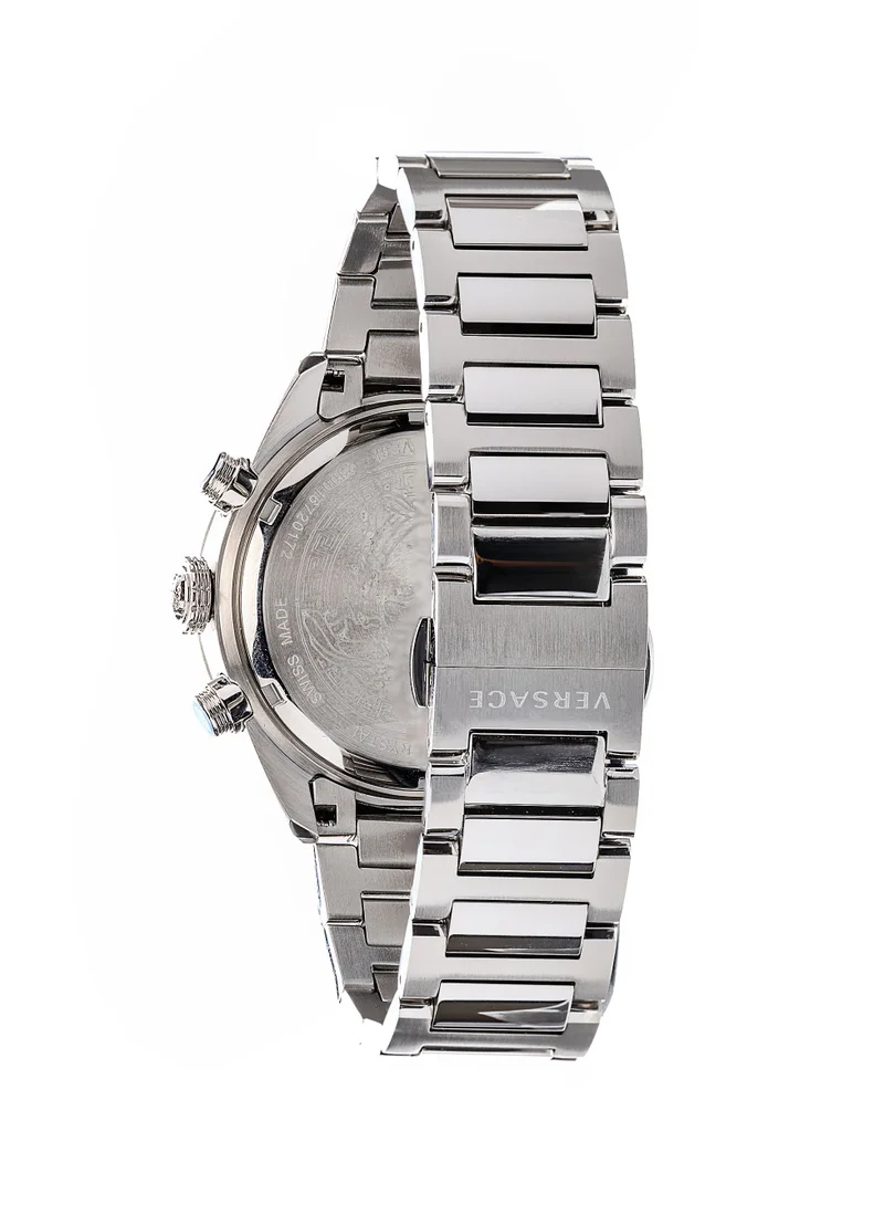 VERSACE Greca Dome Chronograph Quartz Blue Dial Watch