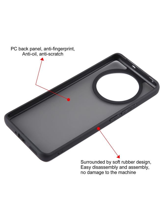 اس-توب جراب لهاتف Realme 11 Pro / 11 Pro+ مصنوع من مادة TPU + PC باللون الأسود غير اللامع - Image 4