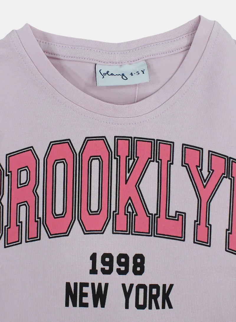 Solang Girls Cotton Printed T-Shirt - Image 3
