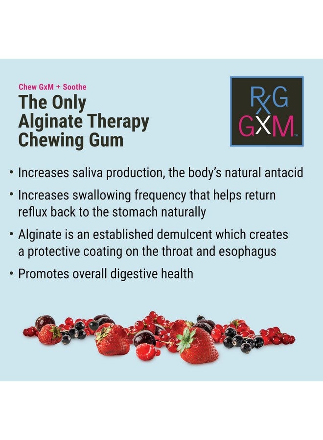 REFLUX GOURMET Reflux Gourmet Berry Soothe Gum Alginate Therapy Sodium Bicarbonate Gum for Acid Reflux, Oral, Cognitive, and Digestive Support, Natural with Ginger, Celeriac and Aloe, Sugar Free, Gluten Free, Vegan  - Image 5