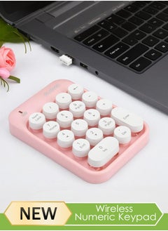 Loquat Wireless Numeric Keypad, Cute Colourful Numeric Keypad, Portable 2.4 GHz Numeric Expansion Keyboard, 18 Keys Numeric Keypad for Laptops, Desktop PC  - Image 1