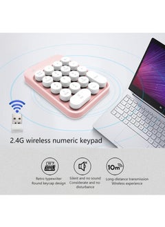 Loquat Wireless Numeric Keypad, Cute Colourful Numeric Keypad, Portable 2.4 GHz Numeric Expansion Keyboard, 18 Keys Numeric Keypad for Laptops, Desktop PC  - Image 4