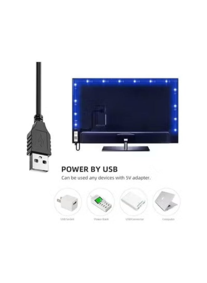 JAJEEK ✨ 5m Bluetooth LED Strip with USB RGB TV Backlight – Smart App Controlled & Music Sync LED Lights | 24-Button Remote Included | Adjustable Brightness & Color Modes for Dynamic Ambiance | Easy Installation & USB Powered | Perfect for Home, Bedroom & TV Decoration  - Image 5