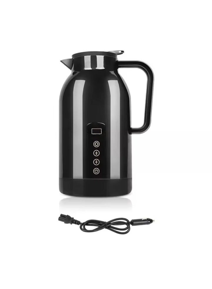 ZOOM Portable car kettle, travel water heater, 304 stainless steel, large capacity, for cars, 12V, 24V, tea, coffee, car, 1200ml - Image 1