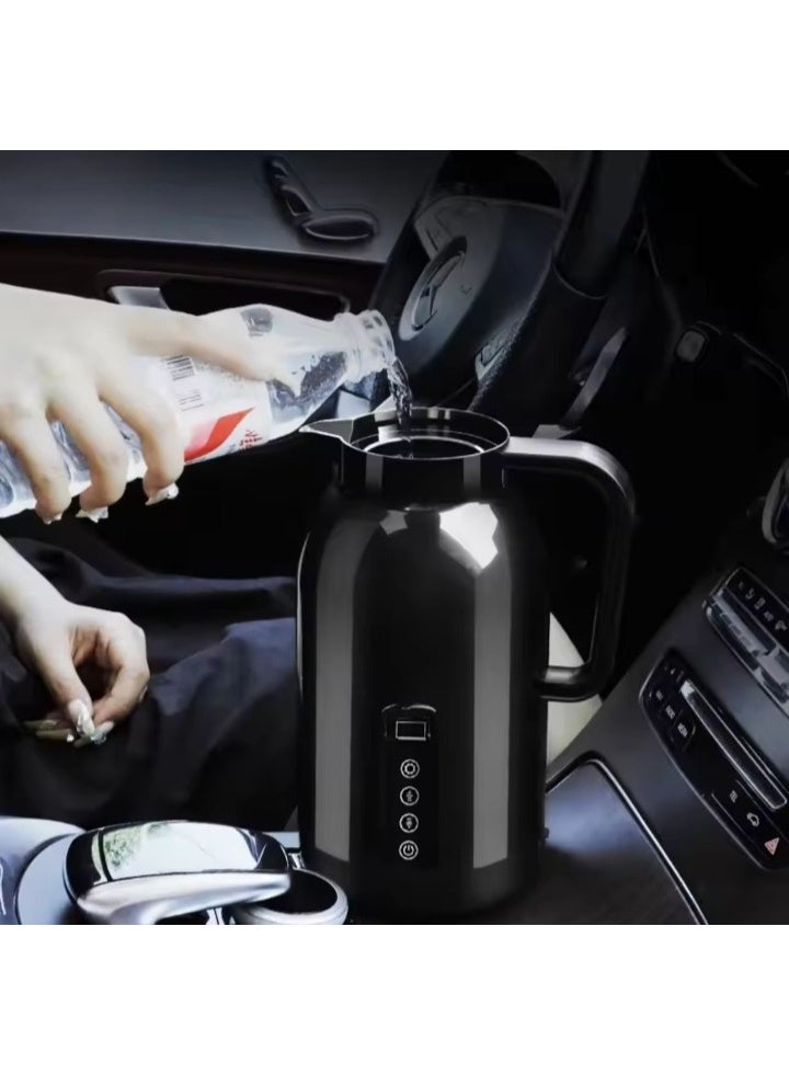 ZOOM Portable car kettle, travel water heater, 304 stainless steel, large capacity, for cars, 12V, 24V, tea, coffee, car, 1200ml - Image 3