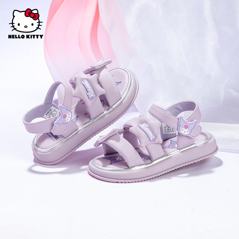 Girls Princess Shoes Cute Cartoon Children'S Sandals Summer Girls Soft Sole Beach Shoes Big Children'S Shoes - Image 2