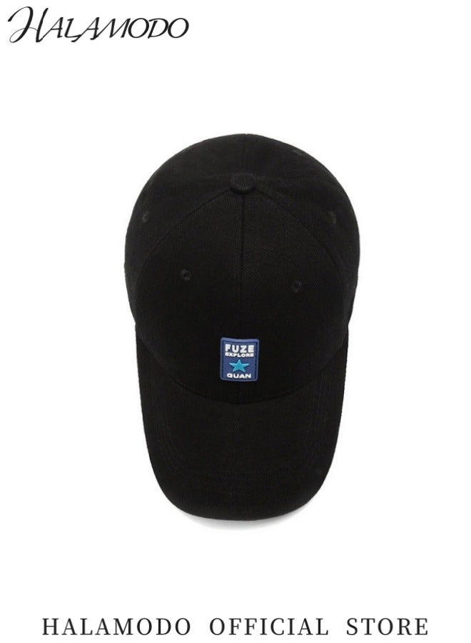 هالامودو قبعة بيسبول كلاسيكية 100% قطن قبعة دنيم مغسولة قديمة قابلة للتعديل للرجال والنساء يونيسكس - Image 3