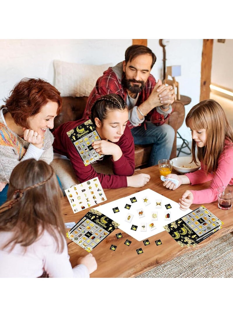 TAPIT Ramadan Kareem Bingo Game Cards Eid Mubarak Party Bingo Games for Kids Ramadan Mubarak Party Decorations Ramadan Mubarak Bingo Cards for 24 Players - Image 5