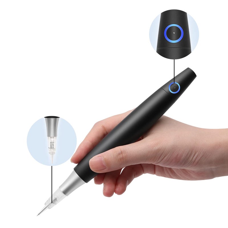 Pinkiou Permanent Makeup Machine Wireless Pigmentation Pen Rechargeable Permanent Makeup Machine for Eyebrow Makeup Eyeliner Lip Hairstroke Eyebrow Pigmenatation Equipment - Image 5