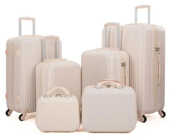 LIMRA Luggage set 6 pieces travel Bags with a distinctive design from limra beige