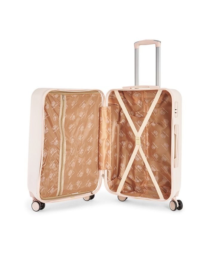 ليمرا طقم شنط سفر مكون من 6 حقائب أمتعة بـ 4 عجلات بتصميم حديث بيج - Image 4