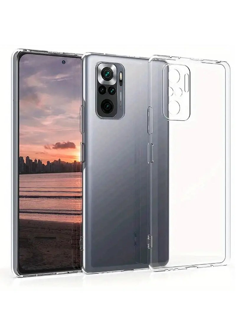 Techie - Xiaomi Poco M5s / Redmi Note 10 / 10s TPU Soft Corner Ultra Slim Clear Case Shockproof Anti Fingerprint Transparent Protective Back Cover - Image 1