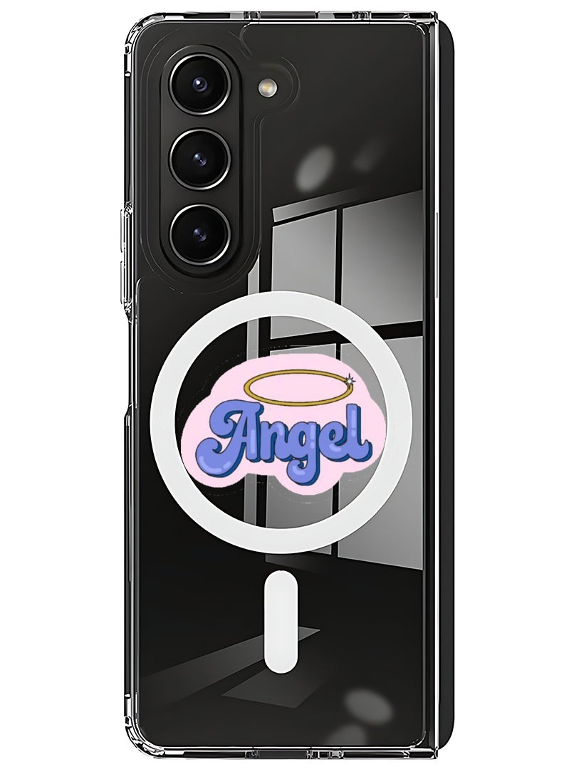 Theodor Magnetic Case for Samsung Galaxy Z Fold 6 Compatible with MagSafe Wireless Charging, Shockproof Phone Bumper Cover Angel - Image 1
