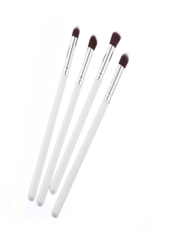 Gugzy® 4 pcs Pro Makeup Cosmetic Tool Eye Shadow Foundation Blending Brush (While Silver) - Image 4