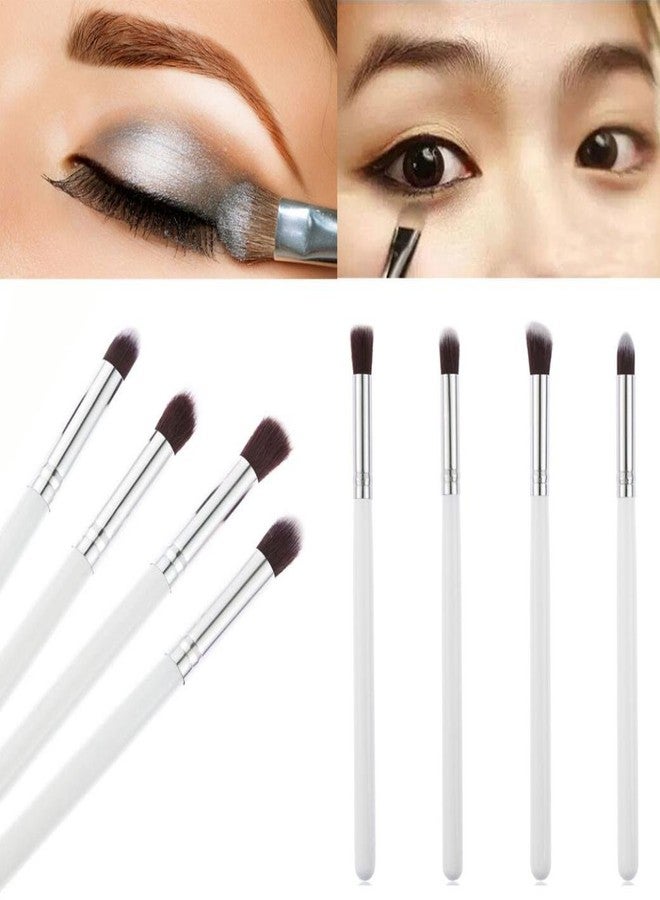 Gugzy® 4 pcs Pro Makeup Cosmetic Tool Eye Shadow Foundation Blending Brush (While Silver) - Image 5