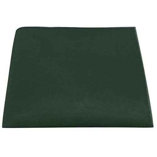 King & Priory Luxury Dark Green Velvet Pocket Square - Image 1