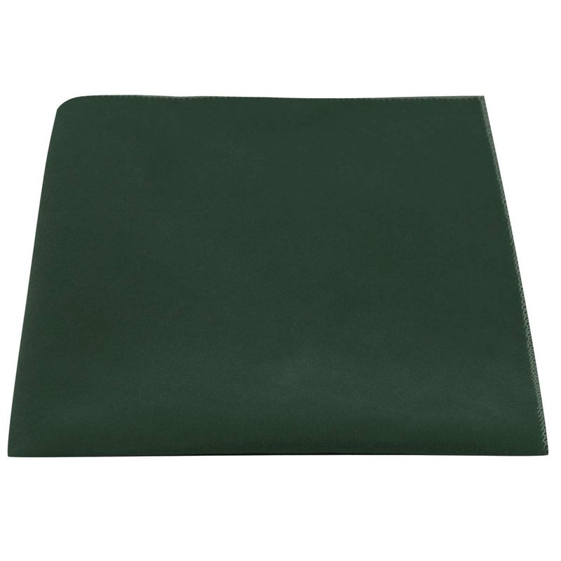 King & Priory Luxury Dark Green Velvet Pocket Square - Image 4