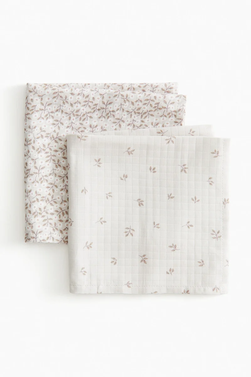 H&M 2-pack small muslin cloths