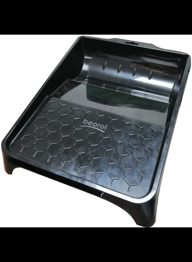 Beorol Paint Tray Black 36x26cm for Easier Dipping of Paint Rollers and Brushes DIY - Image 1