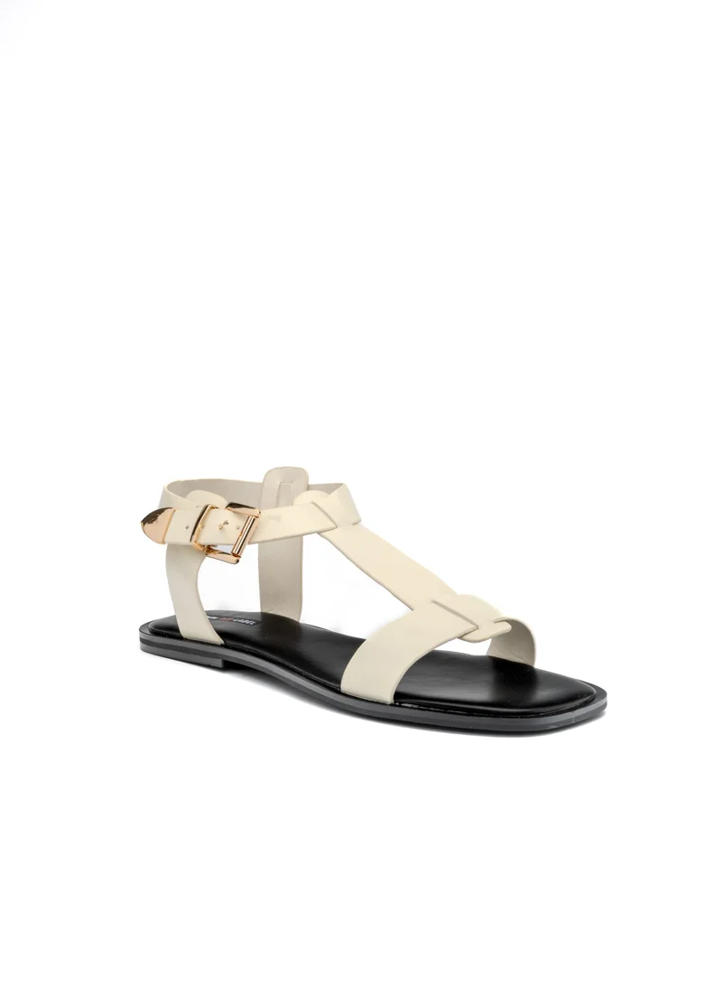 Bata Decorative Strap Flat Sandals