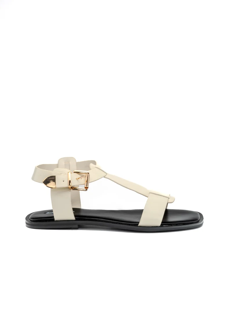 Bata Decorative Strap Flat Sandals