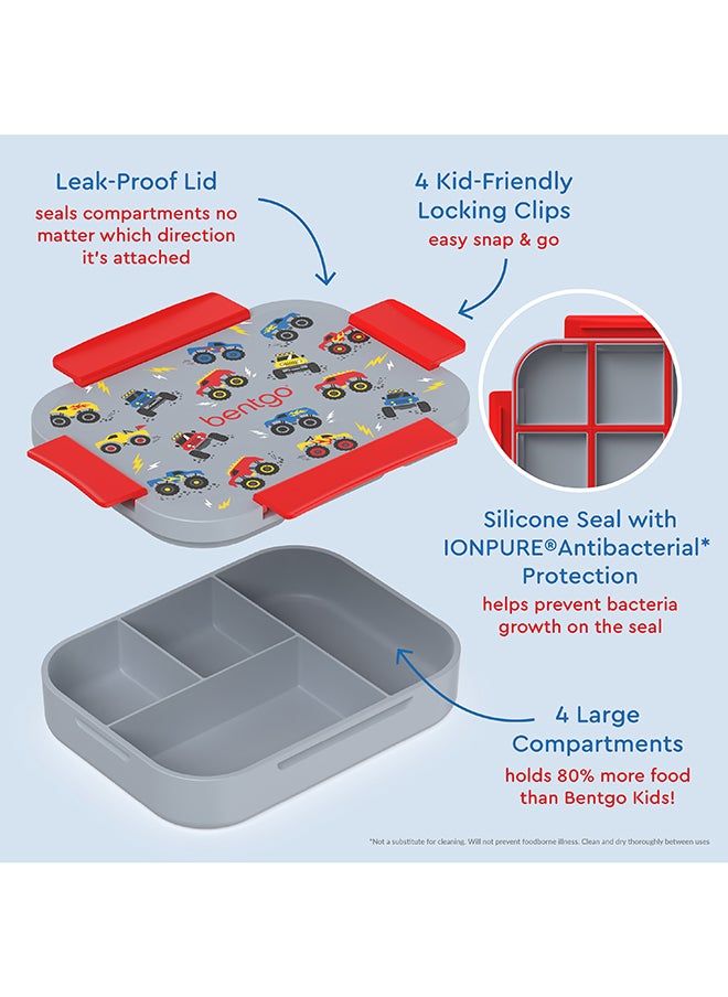 Bentgo Kids Prints Slim Lunchbox - Trucks  - Image 3