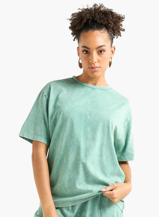 Splash FAV Crew Neck Boxy T-shirt and Cargo Pants Set