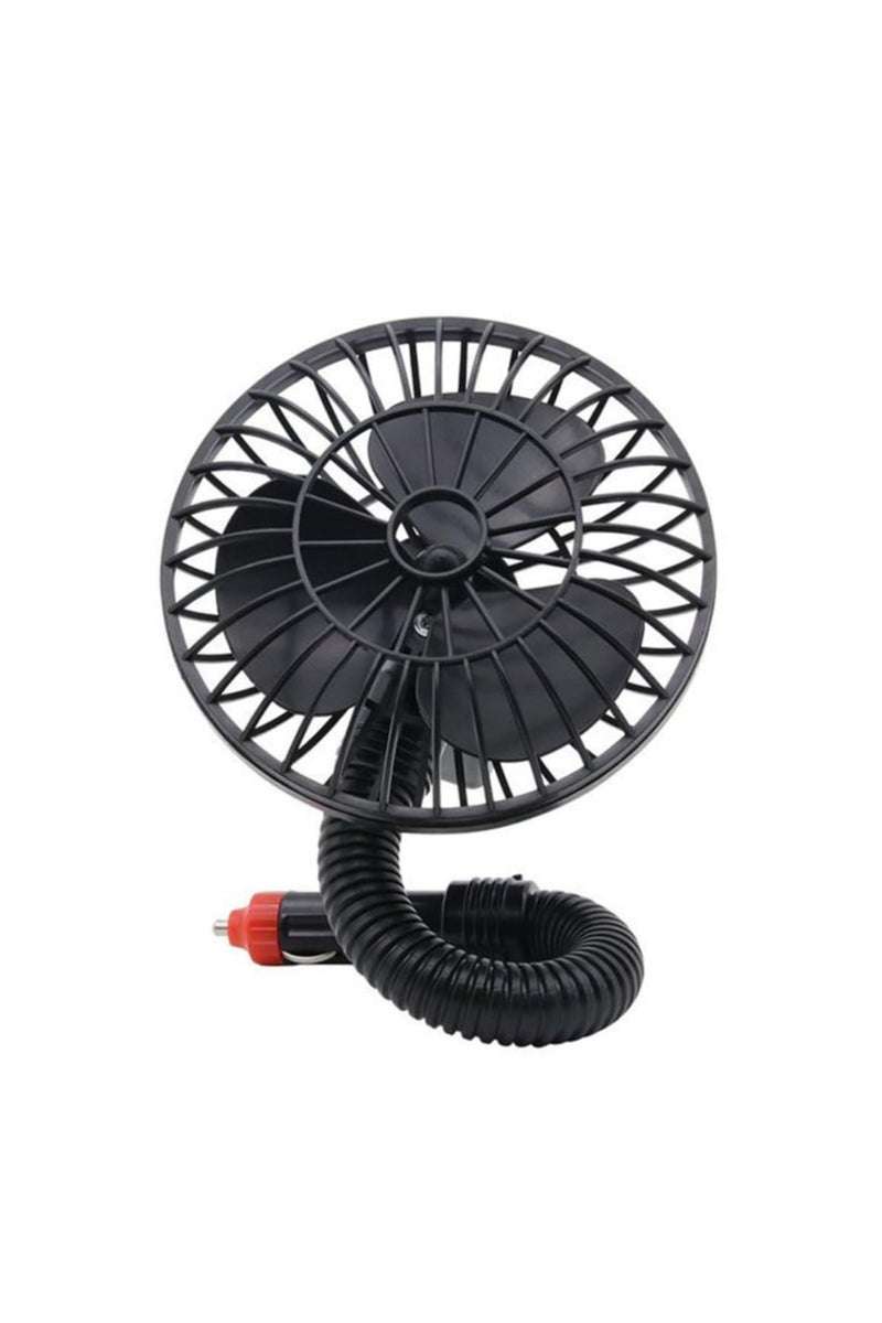 Y&D Car Fan Portable Electric Car Cooling Fan for Car Lightweight Engine Cooling Fan for Summer Cooling Supplies Mini Auto Accessories Adjustable Angle 360 Degree Rotatable with Strong Wind Desk Fan for Car Dashboard Home Office - Image 5