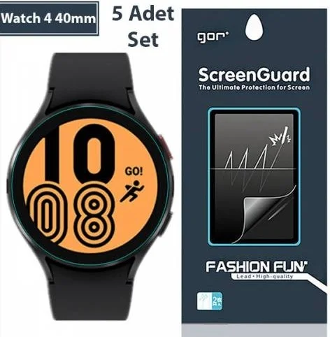 بولهاموبيل Polham Samsung Galaxy Watch 4 40MM 5 Pieces Shock Absorbing Screen Protector with Bubble Free Technology