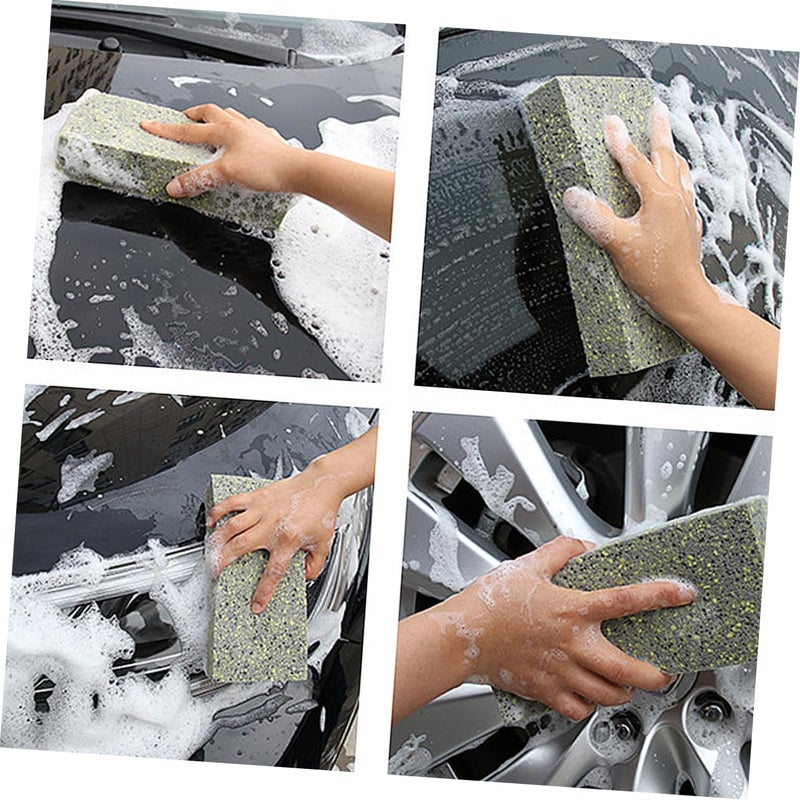 2 Pack PVA Sponge Blocks Honeycomb Texture Shower Scrubber for Car and Kitchen Cleaning - Image 5