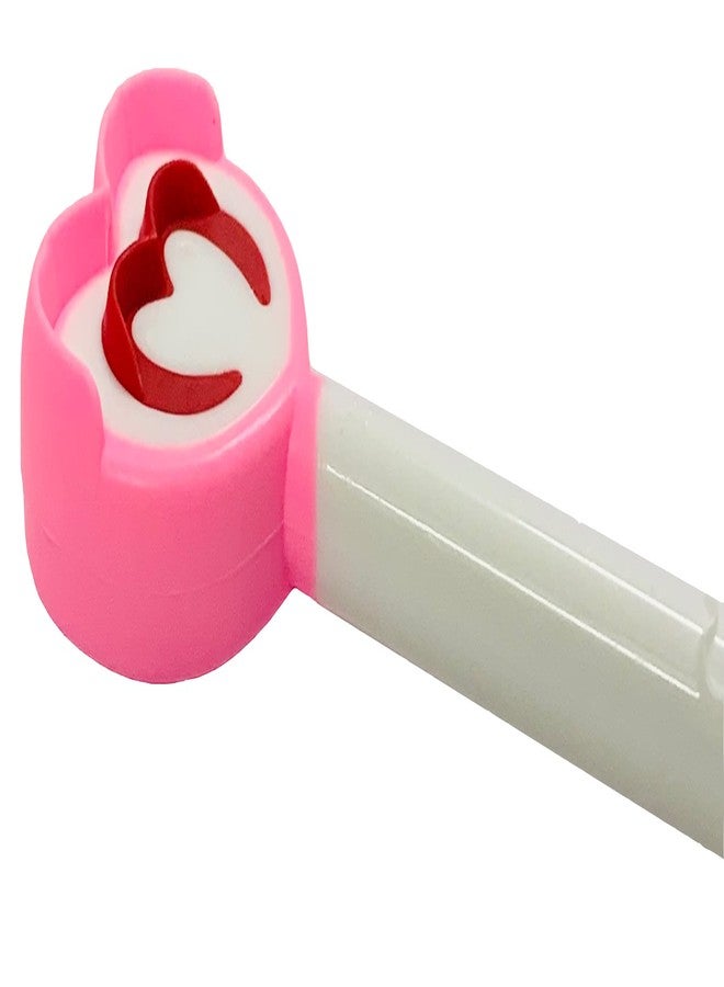 Style Keepers Pack of 4 Baby Kids Tooth brush & Tongue cleaner with travel capsule holder, Portable capsule Toothpaste plastic storage Flexible design special, Manual, Multicolour - Image 3