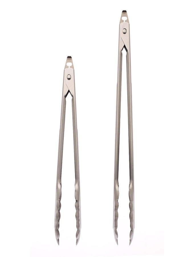 Mercer Culinary Locking Utility Tongs Set, 9 Inch & 12 Inch - Image 2