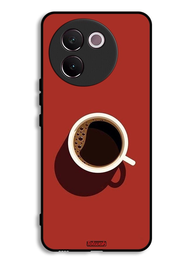 Tolwak Vivo V30e 5G Protective Case Cover Coffee Cup Art - Image 1