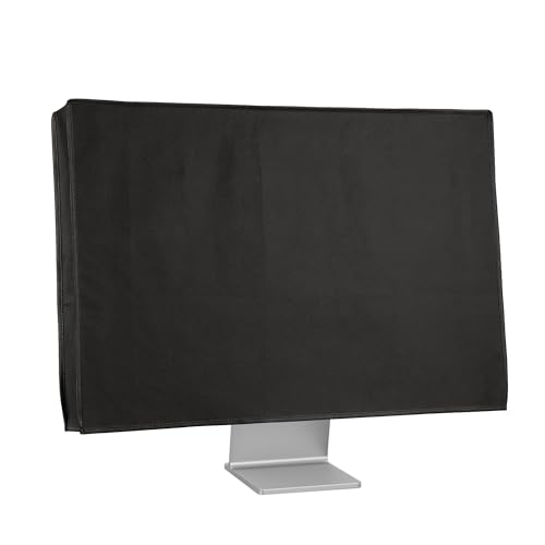 kwmobile Monitor Cover Compatible with 27-28" monitor - Dust Cover Computer Screen Protector - Black - Image 1