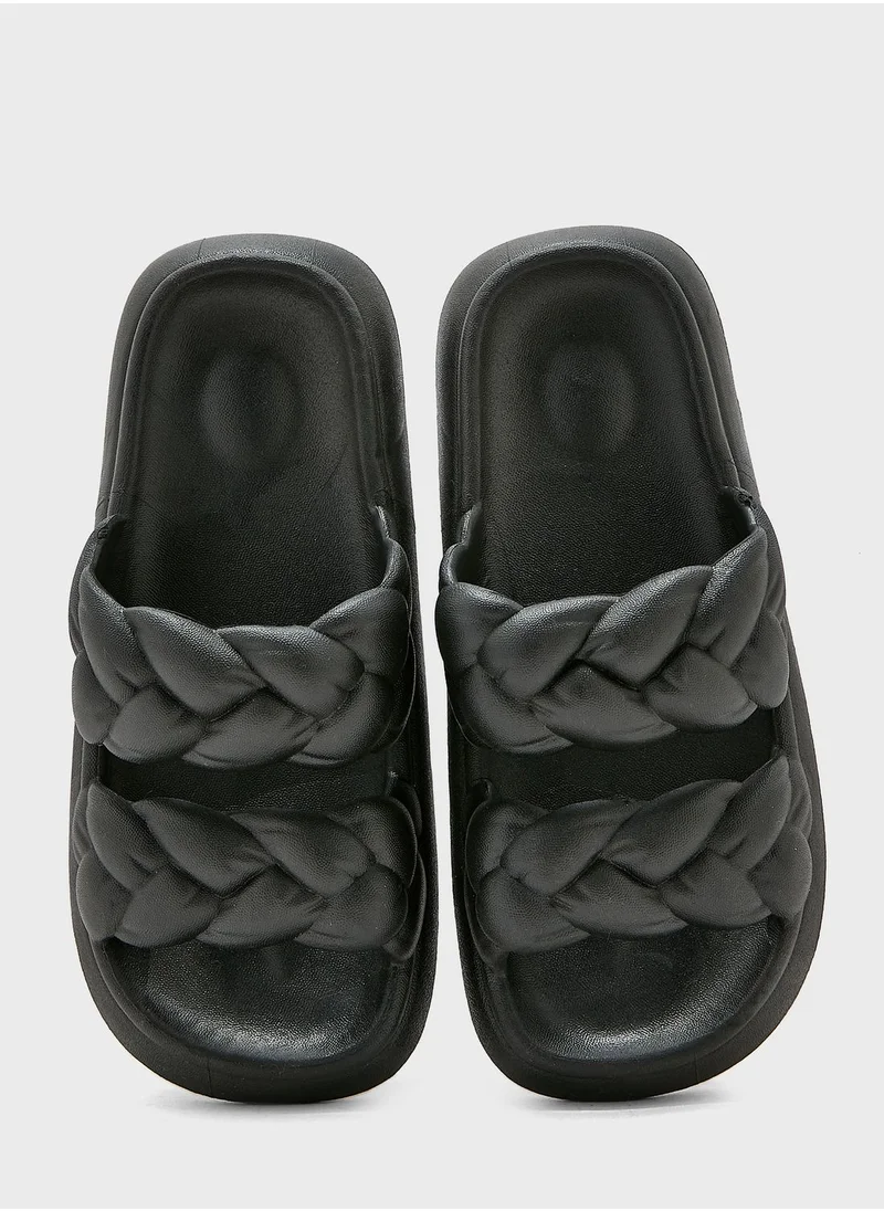 Ginger Double Woven Slides