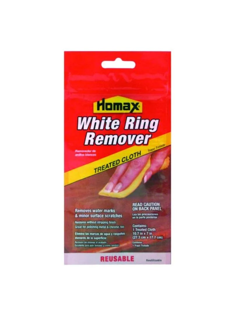 Homax Reusable Treated Furniture White Ring Remover Cloth 10.7 x 7inch 290379