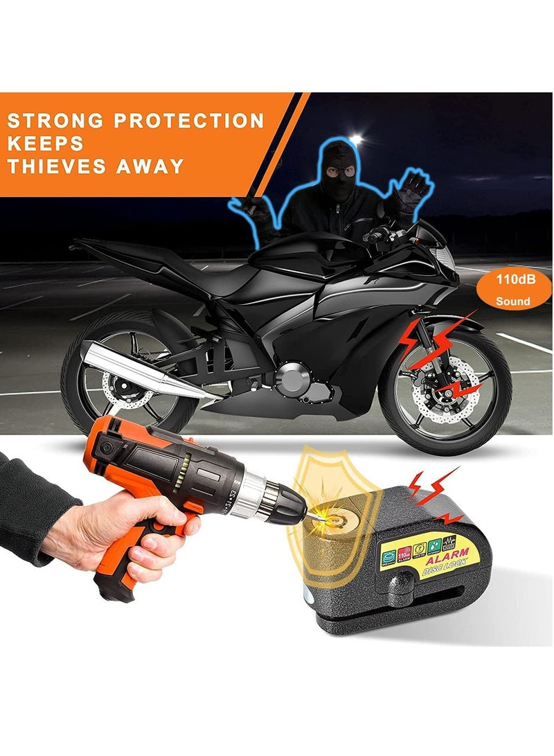 Oasisgalore Disc Brake Lock, Motorcycle Lock Anti-theft Accessories Alarm Lock, Wheel Security Lock for Motorbike Dirt Bike Scooter - Image 5