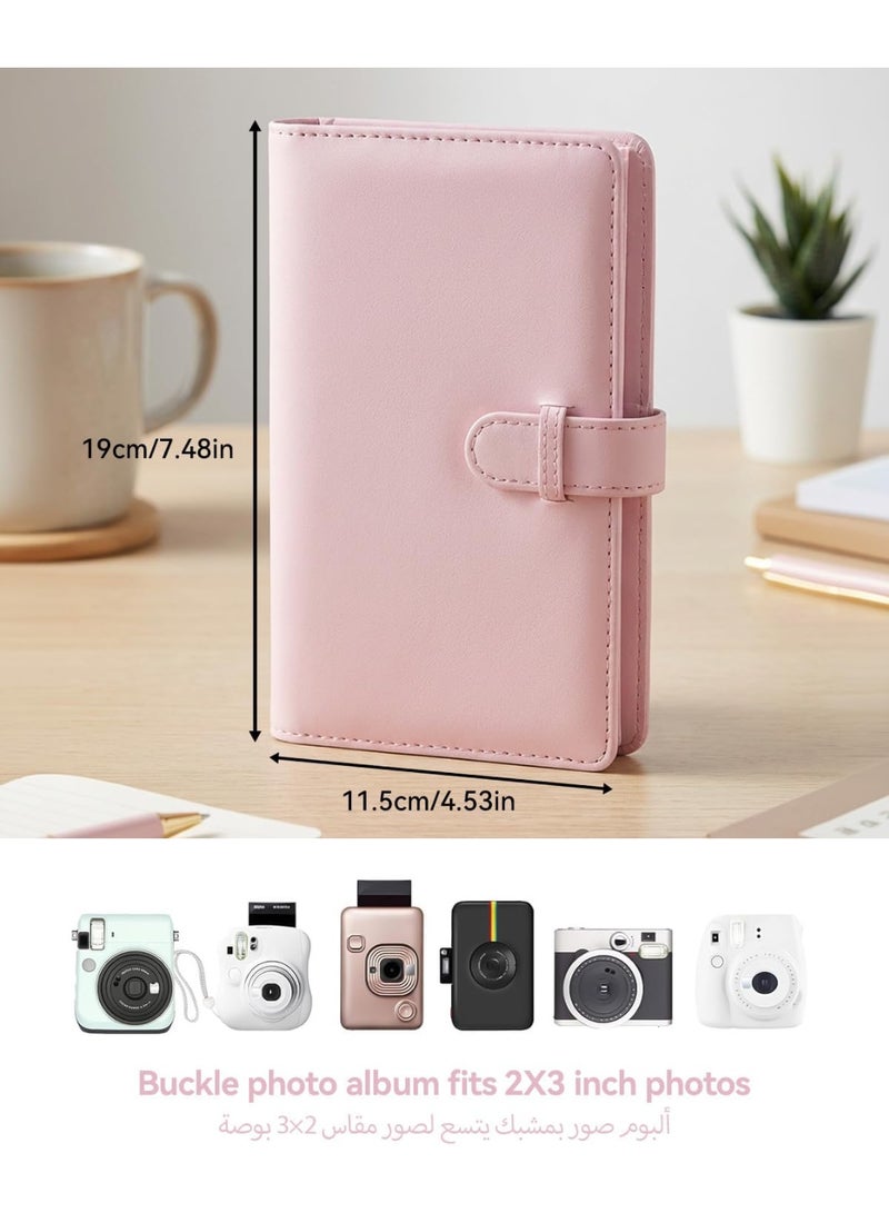 Proxima Direct 108 Pockets Polaroid Photo Album for Fujifilm Instax Camera Album Book Mini Snap SocialMatic Instant Cameras (Pink) - Image 2