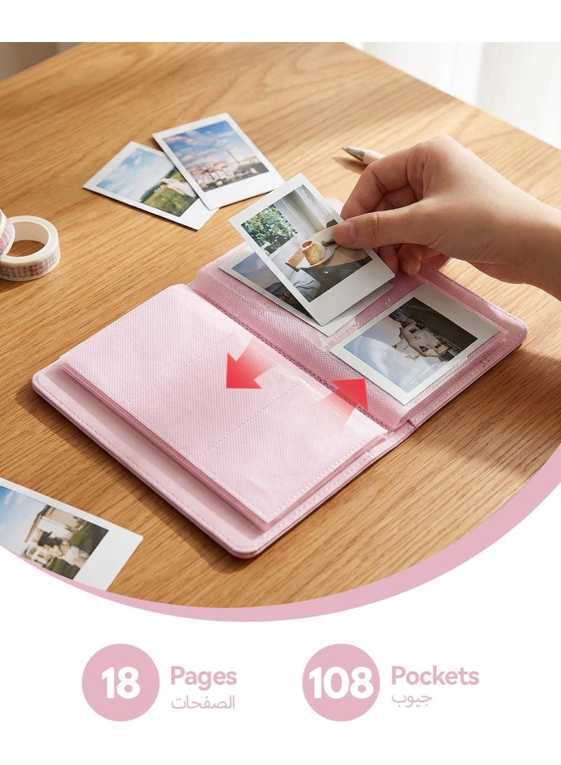Proxima Direct 108 Pockets Polaroid Photo Album for Fujifilm Instax Camera Album Book Mini Snap SocialMatic Instant Cameras (Pink) - Image 5