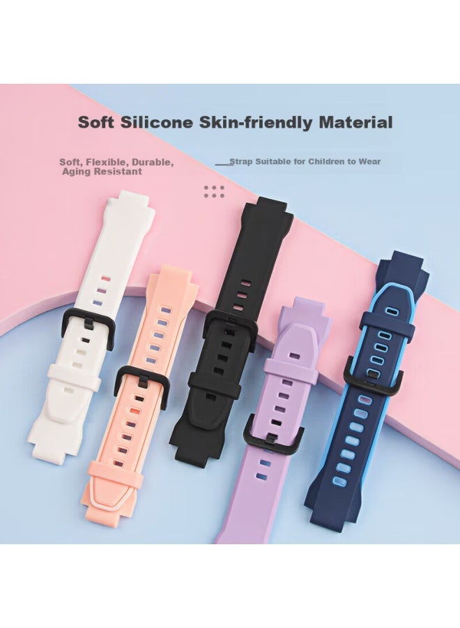 Ten Flashes Tenfash Huawei Kids Watch 5x Strap 5x/5xpro Strap Waterproof Sweatproof Detachable Silicone Strap Uni Style With Tool Interstellar Blue - Image 1