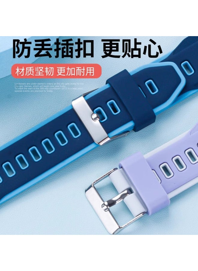 Ten Flashes Tenfash Huawei Kids Watch 5x Strap 5x/5xpro Strap Waterproof Sweatproof Detachable Silicone Strap Uni Style With Tool Interstellar Blue - Image 3