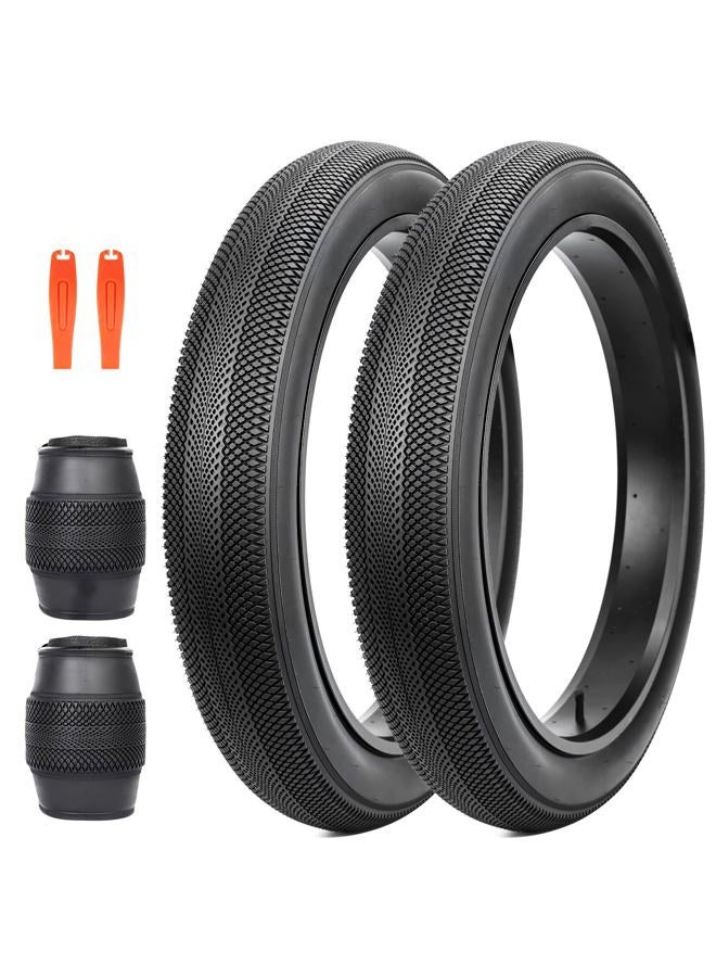ZUKKA Bike Tire 26 x 4.0 Fat Bike Tire Replacement Tire Folding Mountain Bike Tire High-Density Bike Tires for Snow Beach BMX MTB Electric Bike (26x4.0 Inch/ 2 Pack) - Image 1