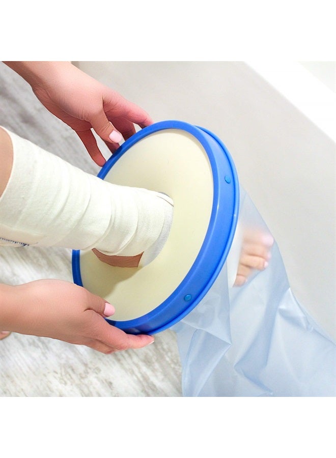 DMI Waterproof Cast Cover Wound Barrier and Bandage Protector Reusable with a Watertight Seal for Showers Baths & Pools Fits Adult Small Leg up to 23 Inches in Length, Short Leg  - Image 3