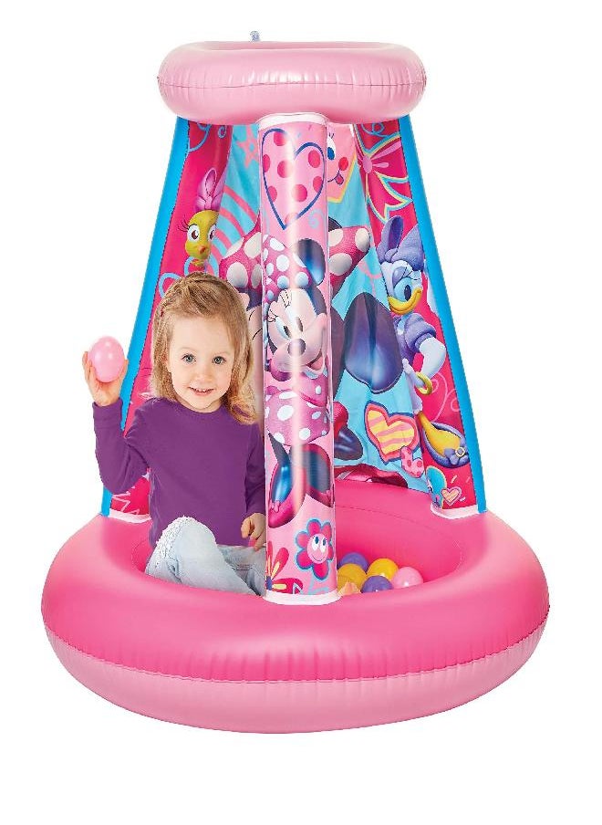 Minnie Mouse - Minnie Mouse Kids Ball Pit, 1 Inflatable & 15 Soft-Flex Balls - Image 1