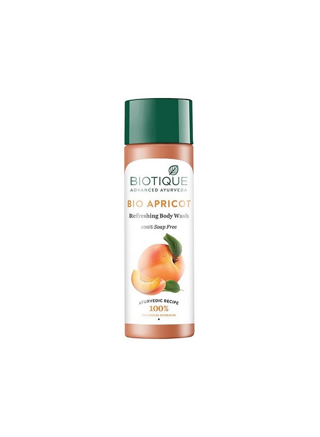 Biotique Apricot Refreshing Body Wash Keeps Skin Fresh And Clean Brightens Skin And Reducing Dark Spots  100% Botanical Extracts Suitable For All Skin Types 190Ml - Image 1